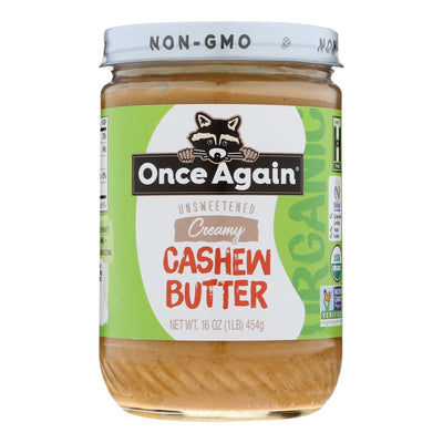 Once Again - Cashew Butter - Case Of 6-16 Oz - Orca Market