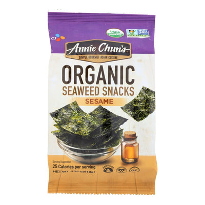 Annie Chun's Organic Seaweed Snacks Sesame - Case Of 12 - 0.35 Oz. - Orca Market