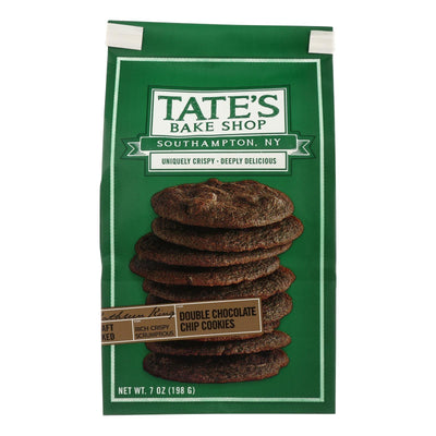 Tate's Bake Shop Double Chocolate Chip Cookies - Case Of 12 - 7 Oz. - Orca Market