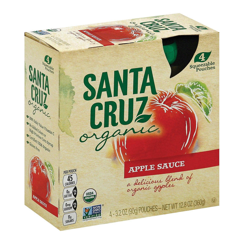 Santa Cruz Organic Apple Sauce - Case Of 6 - 3.2 Oz. - Orca Market