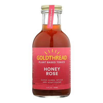 Goldthread Honey Rose Herbal Tonic - Case Of 6 - 12 Fz - Orca Market