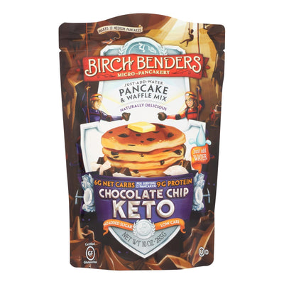 Birch Benders - Pancake & Waffle Mix Choco Chip Keto - Case Of 6 - 10 Oz - Orca Market