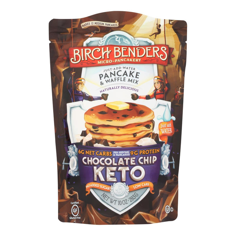 Birch Benders - Pancake & Waffle Mix Choco Chip Keto - Case Of 6 - 10 Oz - Orca Market