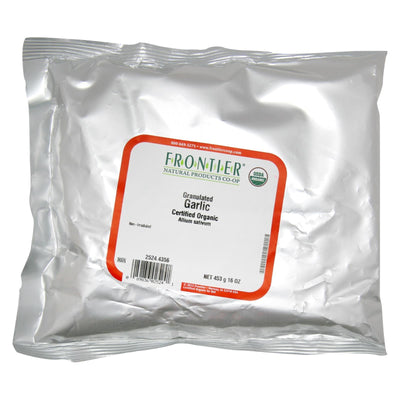 Frontier Herb Garlic Organic Granules - Single Bulk Item - 1lb - Orca Market