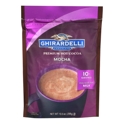 Ghirardelli Hot Cocoa - Premium - Chocolate Mocha - 10.5 Oz - Case Of 6 - Orca Market