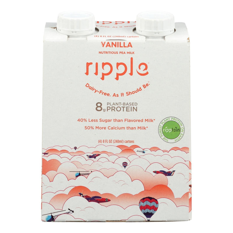 Ripple Foods Ripple Aseptic Vanilla Plant Based With Pea Protein - Case Of 4 - 4/8 Fz - Orca Market