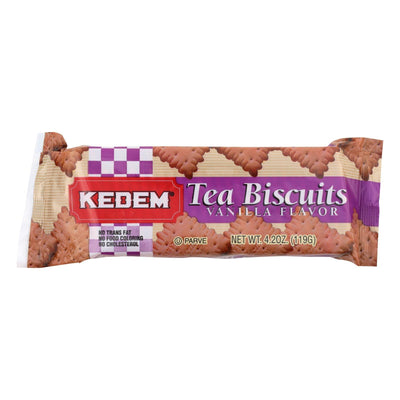 Kedem Tea Biscuits - Vanilla - Case Of 24 - 4.2 Oz. - Orca Market