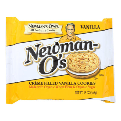 Newman's Own Organics Creme Filled Cookies - Vanilla - Case Of 6 - 13 Oz. - Orca Market