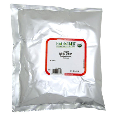 Frontier Herb Onion Organic White Chopped - Single Bulk Item - 1lb - Orca Market