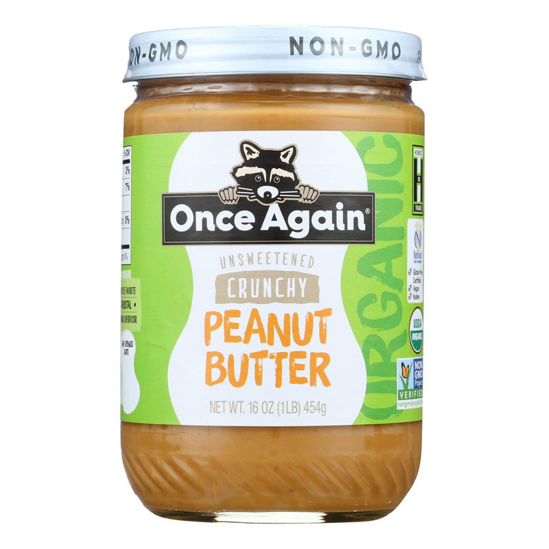 Once Again - Peanut Butter Organic Crunch - Case Of 6-16 Oz - Orca Market