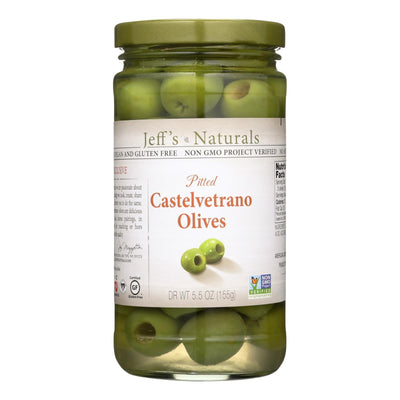 Jeff's Garden - Castelvetrano Olives - Pitted - Case Of 6 - 5.5 Oz. - Orca Market