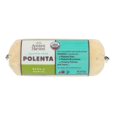 Food Merchants Organic Polenta - Basil Garlic - Case Of 12 - 18 Oz. - Orca Market