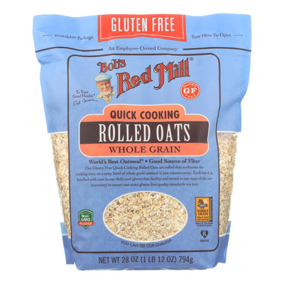 Bob's Red Mill - Quick Cooking Rolled Oats - Gluten Free - Case Of 4-28 Oz. - Orca Market