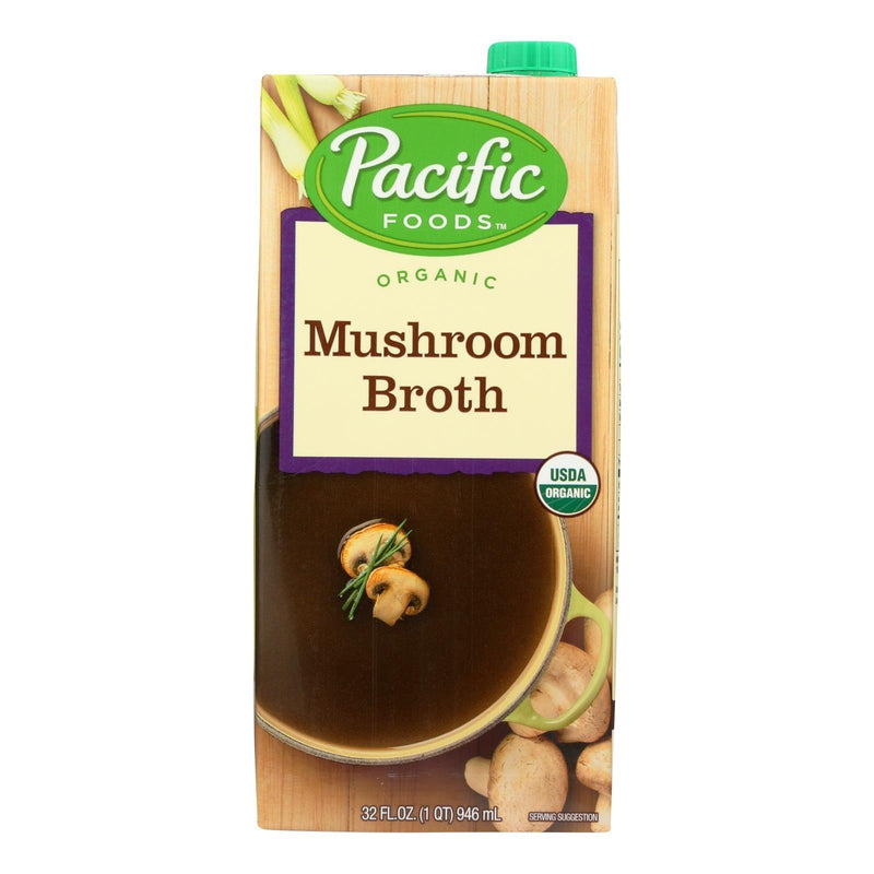 Pacific Natural Foods Mushroom Broth - Organic - Case Of 12 - 32 Fl Oz. - Orca Market