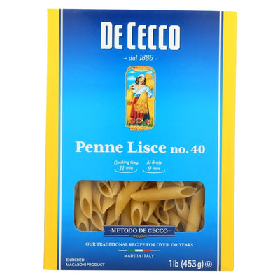 De Cecco Pasta - Pasta - Penne Lisce - Case Of 12 - 16 Oz - Orca Market