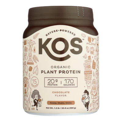 Kos - Protein Powder Chocolate - 1 Each -19.6 Oz - Orca Market