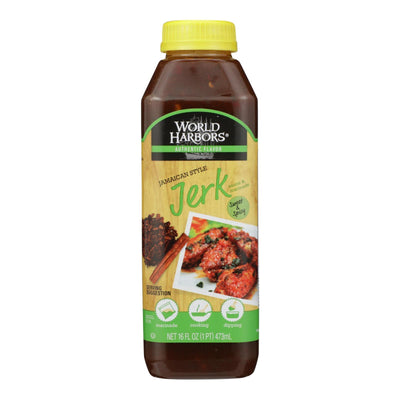 World Harbor Jamaican Style Jerk Marinade And Sauce - Case Of 6 - 16 Fl Oz. - Orca Market