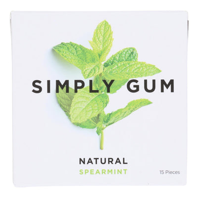 Simply Gum - Gum Spearmint - Case Of 12 - 15 Ct - Orca Market