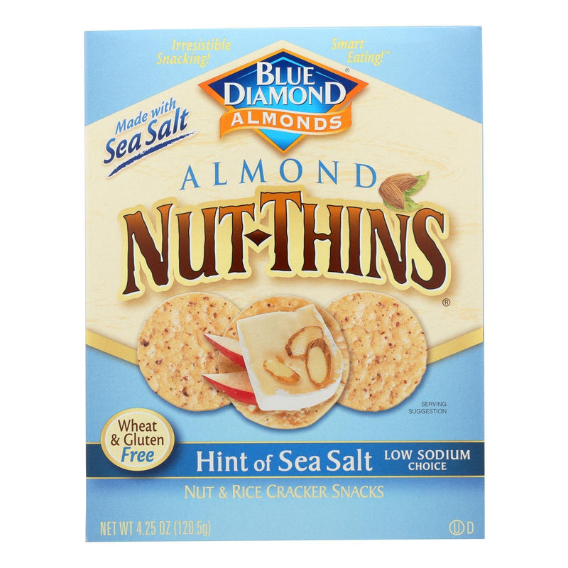 Blue Diamond - Nut Thins - Sea Salt - Case Of 12 - 4.25 Oz. - Orca Market