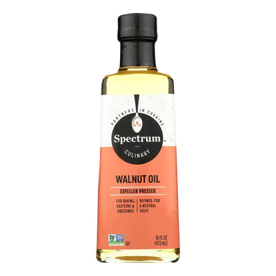 Spectrum Naturals Refined Walnut Oil - Case Of 12 - 16 Fl Oz. - Orca Market