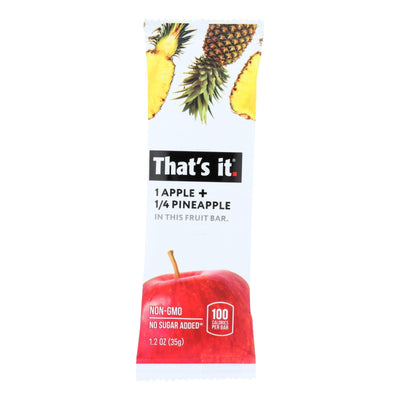 That's It Fruit Bar - Apple And Pinapple - Case Of 12 - 1.2 Oz - Orca Market