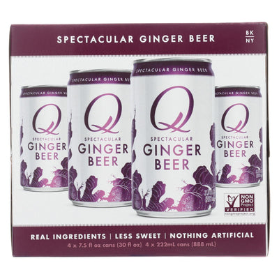 Q Drinks Soda - Ginger Beer - Can - Case Of 6 - 4/7.5fl Oz - Orca Market