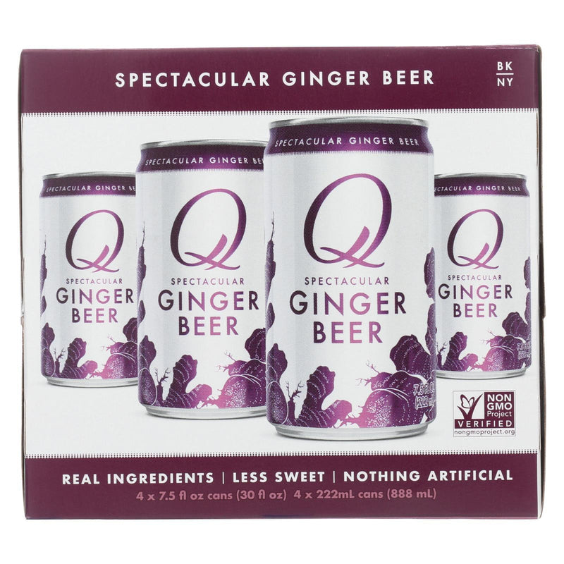 Q Drinks Soda - Ginger Beer - Can - Case Of 6 - 4/7.5fl Oz - Orca Market