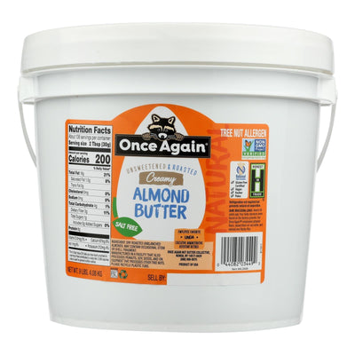 Once Again Almond Butter Smooth - Single Bulk Item - 9lb - Orca Market