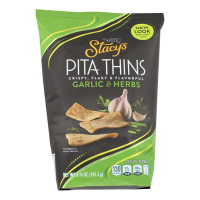 Stacy's Pita Chips Perfectly Thymed Pita Crisps - Case Of 8 - 6.75 Oz. - Orca Market