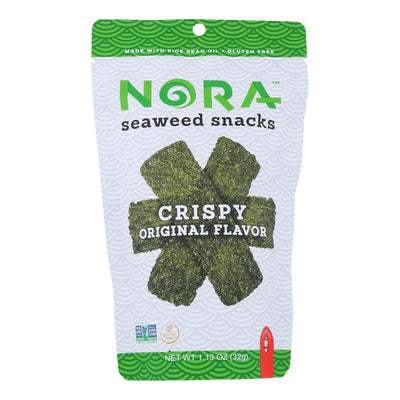 Nora Snacks Seaweed Snacks Crispy Original - Case Of 12 - 1.13 Oz - Orca Market