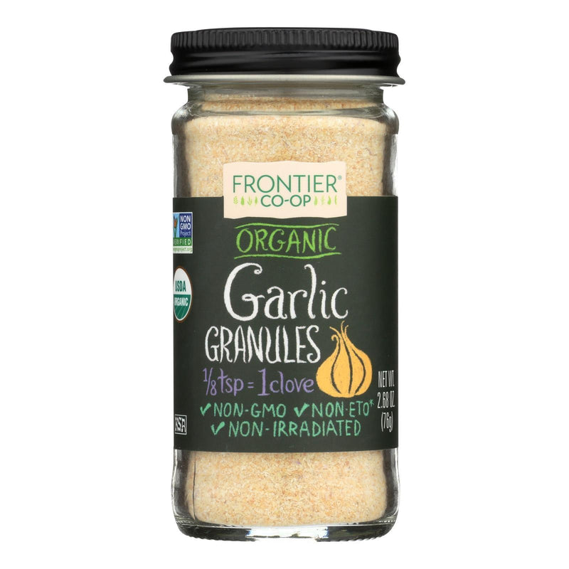 Frontier Herb Garlic - Organic - Granules - 2.70 Oz - Orca Market