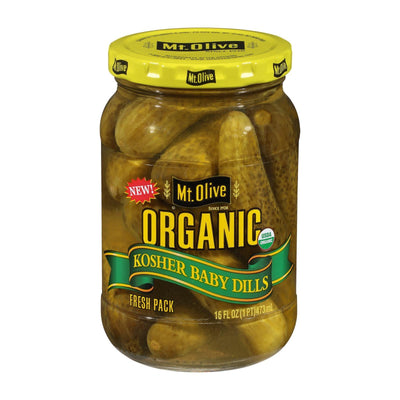 Mt Olive Pickle Co Kosher Baby Dills - Case Of 6 - 16 Fz - Orca Market