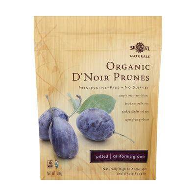 Sunsweet Naturals Organic D'noir Prunes - Case Of 12 - 7 Oz. - Orca Market