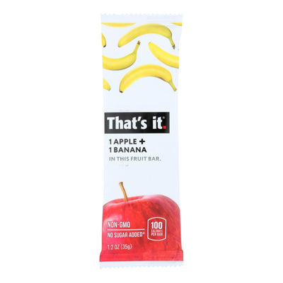 That's It Fruit Bar - Apple And Banana - Case Of 12 - 1.2 Oz - Orca Market