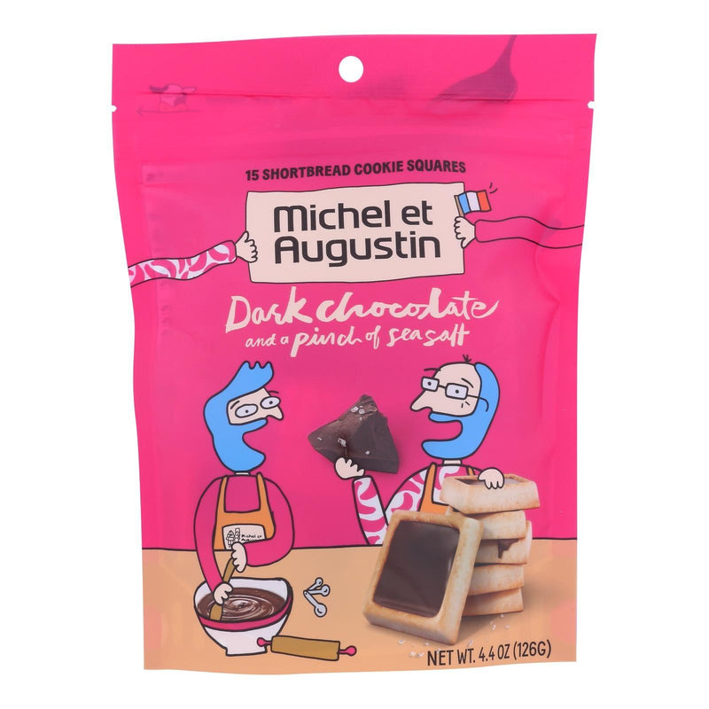 Michel Et Augustin - Cookie Dark Chocolate Ss Shortbread - Case Of 6 - 4.4 Oz - Orca Market