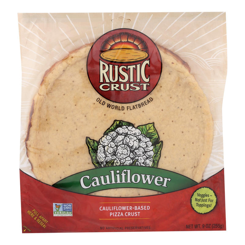 Rustic Crust - Pizza Crust Cauliflower - Case Of 8 - 9 Oz. - Orca Market