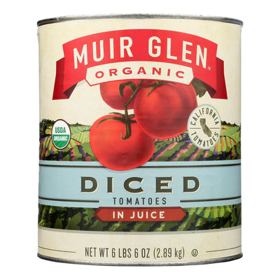 Muir Glen Organic Diced Tomatoes - Case Of 6 - 102 Oz - Orca Market