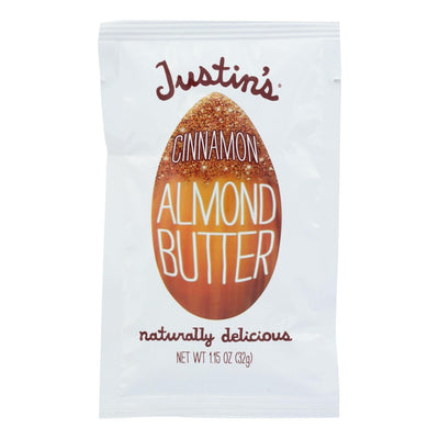 Justin's Nut Butter Squeeze Pack - Almond Butter - Cinnamon - Case Of 10 - 1.15 Oz. - Orca Market