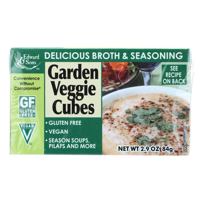 Edwards And Sons Natural Bouillon Cubes - Garden Veggie - 2.9 Oz - Case Of 12 - Orca Market