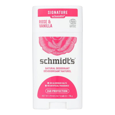 Schmidt's - Deodorant Rose&vanilla Stk - 1 Each - 2.65 Oz - Orca Market