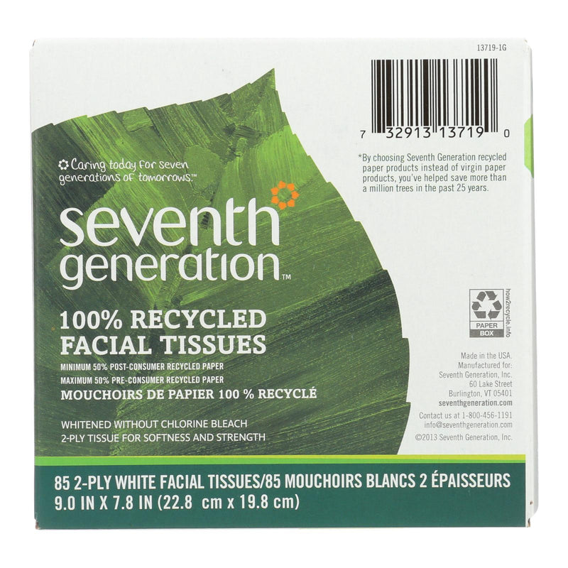 Seventh Generation Recycled Facial Tissue - Cube - Case Of 36 - 85 Count - Orca Market