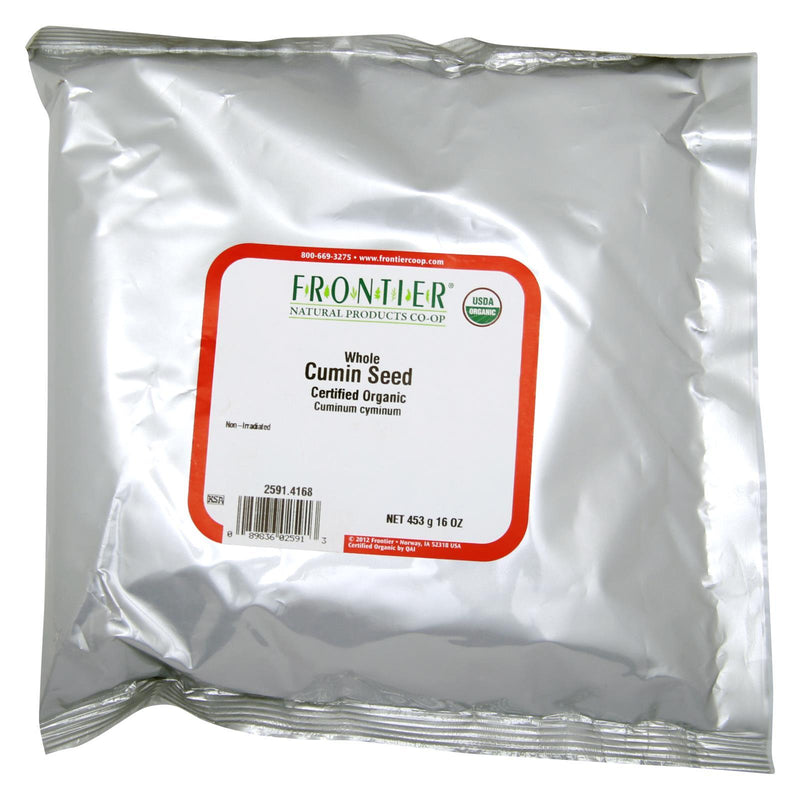 Frontier Herb Cumin Seed Organic Whole - Single Bulk Item - 1lb - Orca Market