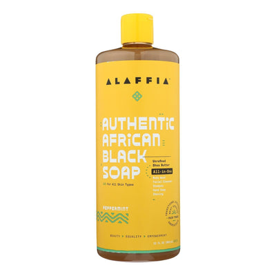 Alaffia - African Black Soap - Peppermint - 32 Fl Oz. - Orca Market