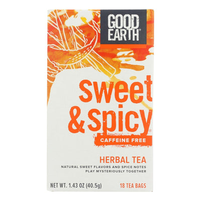 Good Earth Herbal Tea - Sweet And Spicy - Case Of 6 - 18 Bags - Orca Market