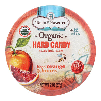 Torie And Howard Organic Hard Candy - Blood Orange And Honey - 2 Oz - Case Of 8 - Orca Market