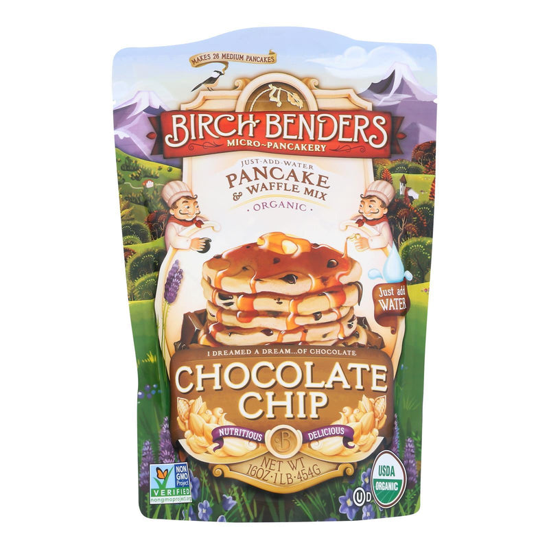 Birch Benders Pancake And Waffle Mix - Chocolate Chip - Case Of 6 - 16 Oz. - Orca Market