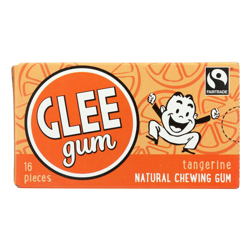 Glee Gum Chewing Gum - Tangerine - Case Of 12 - 16 Pieces - Orca Market