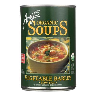 Amy's - Organic Low Fat Vegetable Barley Soup - Case Of 12 - 14.1 Oz - Orca Market