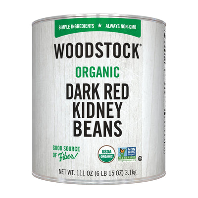 Woodstock Organic Dark Red Kidney Beans - Case Of 6 - 111 Oz - Orca Market