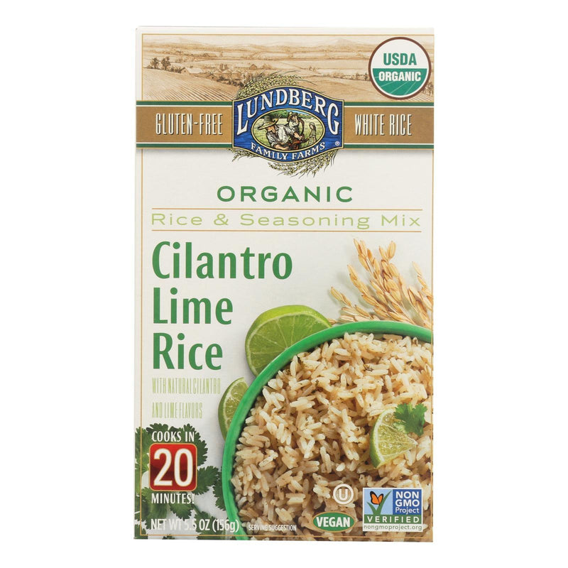 Lundberg Family Farms - Rice And Seasoning Mix - Cilantro Lime - Case Of 6 - 5.50 Oz. - Orca Market